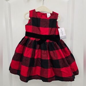 Carter's baby Buffalo plaid holiday dress